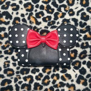 Disney Loungefly Minnie Mouse Polka Dot Wallet